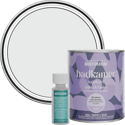 Rust-Oleum Grijs Badkamer Tegelverf Matt - Monaco Mist 750ml