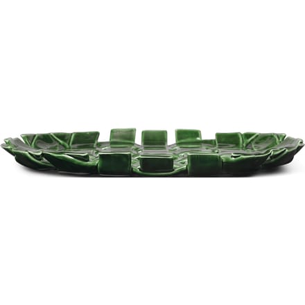 Ferm Living Plait dienblad - emerald green