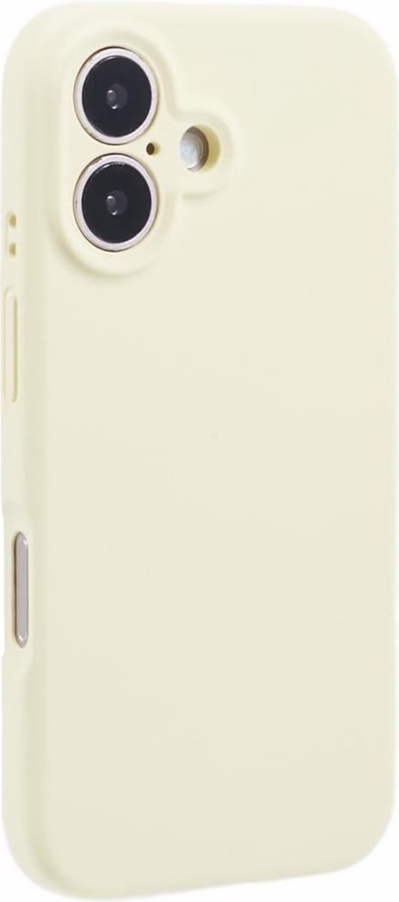 Lunso Geschikt voor iPhone 16 Plus hoesje - Flexibel siliconen Backcover - Geel