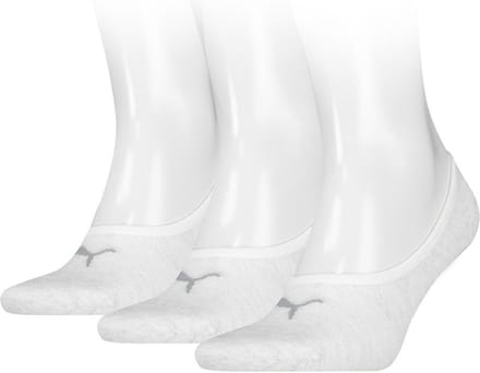 Puma Footie Unisex (3-pack) - unisex onzichtbare sokken - offwhite