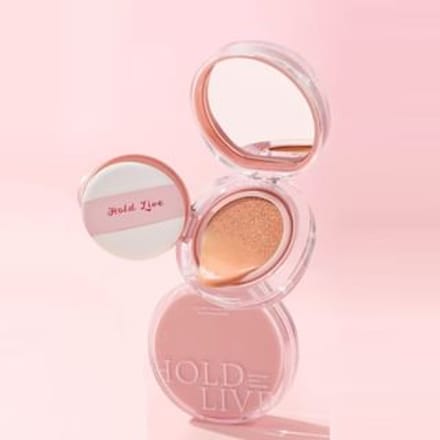 HOLD LIVE - Soft Mist Radiance Air Cushion Cream - 2 Colors #H02 with refill - 13g x 2