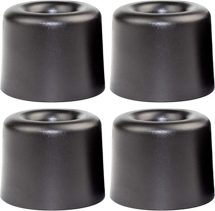 4x Kunststof Deurstopper Ø30mm - Vast te Schroeven - Beschermt Muur en Meubels