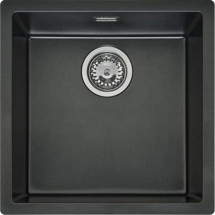 Reginox TEXEL 40X40 (L) BLACK SILVERY