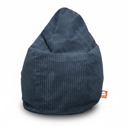 Whoober Barça – Peer Zitzak – Donkerblauw dik ribfluweel – Comfortabel & Duurzaam