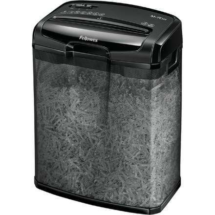 Fellowes papierversnipperaar M-7CM - snippers P4 - 7 vel - zwart