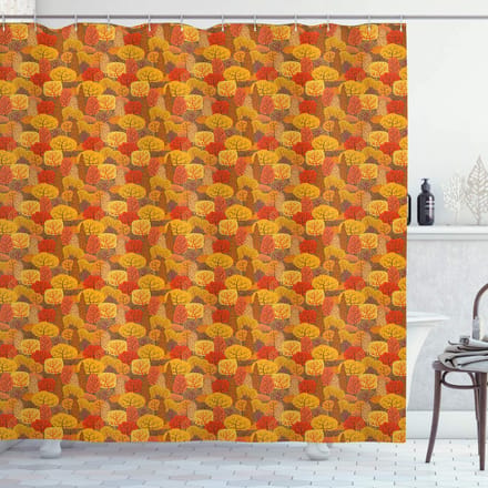 ABAKUHAUS Douchegordijn – 175x240 cm – Meerkleurig Wald