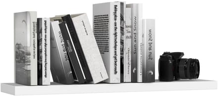 Wandplank PS-4 Wit 80cm, Mat Afwerking, Eenvoudige Montage