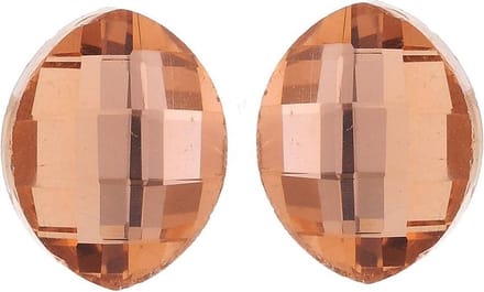Behave - Oorsteker met ovale perzikkleurige steen - Mode-accessoire