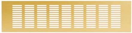 Plintrooster aluminium - goud L=400mm x H=100mm - RA1040G