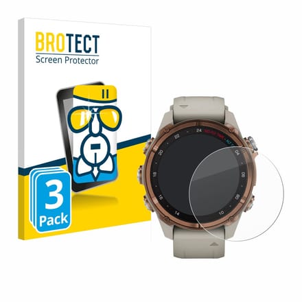 Screenprotector 3 Stuks voor Garmin Descent Mk3 (43 mm) Beschermglas transparant