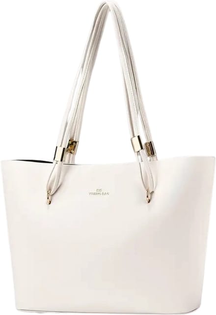 Bovista Handtas Dames - Schoudertas - School - Shopper - Schooltas - Werktas - Wit