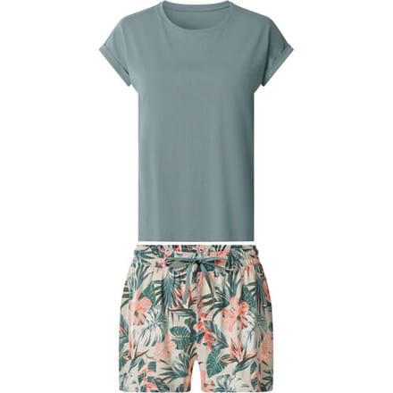 ESMARA Korte dames pyjama (Blauw, XS (32/34))
