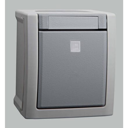 VIKO 90591014-DE Pacific Knop spatwaterdicht Grijs 1 stuk(s)