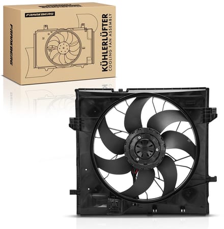 Frankberg 1x Motorradiator enkele ventilator