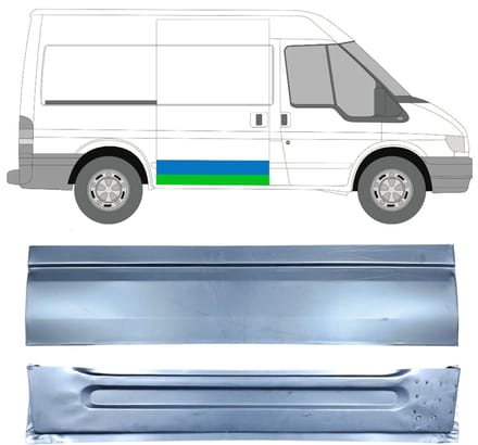 Interne reparatie achterste deuren voor Ford Transit 2000-2013 / Rechts / Set