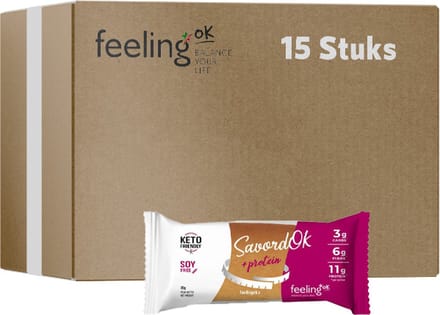 Feeling OK | Savoiardo Amandel | Voordeelpakket | 15 x 35 gram