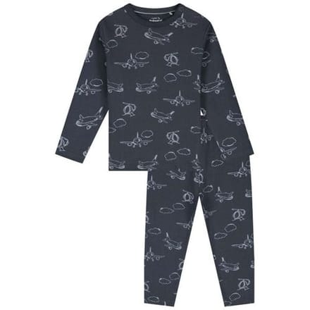 Prénatal peuter pyjama vliegtuig Dark Bluegrey 92 heren
