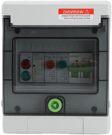 Buitenkast Elektrisch - Verdeelkast Buiten - Bescherming Componenten - IP65 Waterdicht - 400V 32A - Grijs
