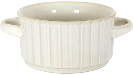 HowHomely RUSTICA Serie - Keramische Soepkom - 13,5 cm - Rustieke Uitstraling - Hittebestendig