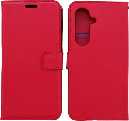 Bookcase Geschikt voor: Samsung Galaxy S21+ 5G - Rood - portemonnee hoesje