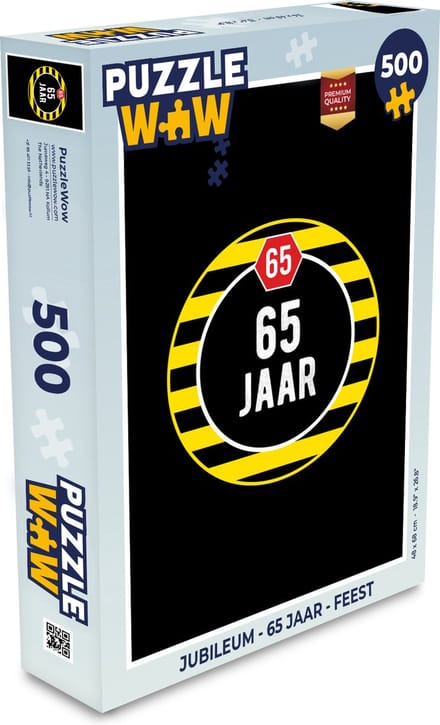 Puzzel Jubileum - 65 Jaar - Feest - Legpuzzel - Puzzel 500 stukjes
