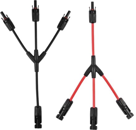 Solar Kabel Y-splitter 4mm² Waterdichte Zonnekabel voor Photovoltaïsche Aansluitingen
