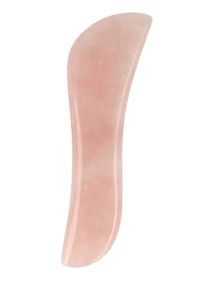 Rozenkwarts guasha massage schraper S-vorm