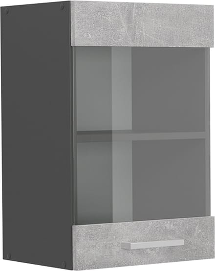 Vicco R-Line Glazen keukenkast – 40 cm Beton