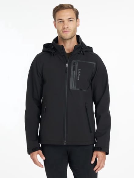 Lemieux Mens Softshell Jas M Zwart