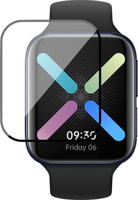 Full Screenprotector geschikt voor Oppo Watch 2 46 mm [Volledig Dekkend Full Screen Folie]