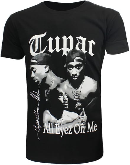 2PAC Tupac All Eyez Flex Pose T-Shirt - Officiële Merchandise - M