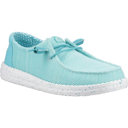 HEYDUDE - Wendy Stretch Sox Dames Instappers Ceramic Blue - Maat 37