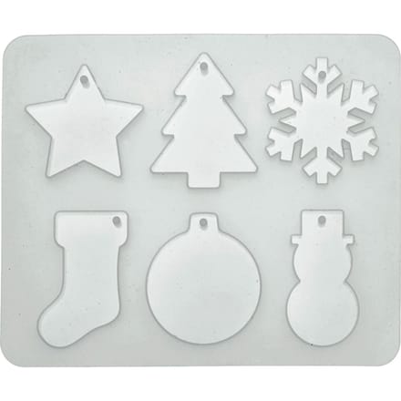 Silicoon gietvorm "Kerstvormen"