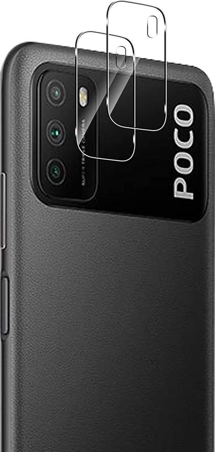 Camera Protector voor Xiaomi Poco M3 - 2 stuks van glas Transparante glazen