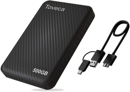 Toveca Externe harde schijf 500 GB - USB 3.0 Harde schijf extern - HDD