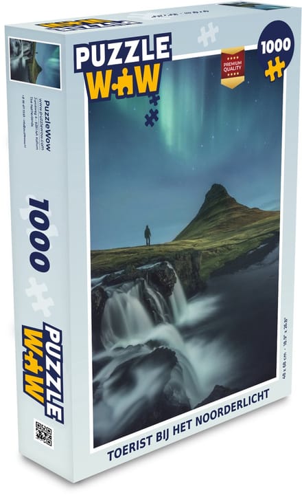 Puzzel Toerist bij het Noorderlicht - Legpuzzel - Puzzel 1000 stukjes volwassenen