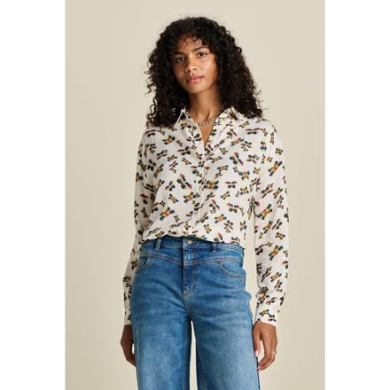 POM Amsterdam Blouse - Milly Butterfly Ecru Taglia: 34 | Magliette intime Outlet | Donna | Marrone