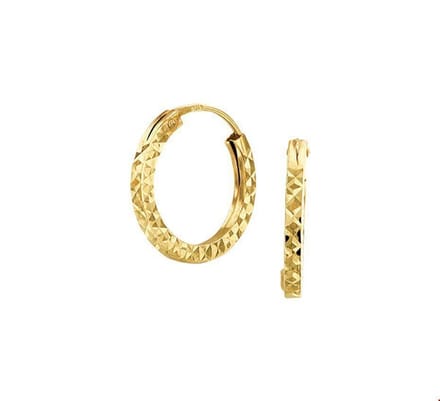 Geelgouden Oorringen gediamanteerd 4017253