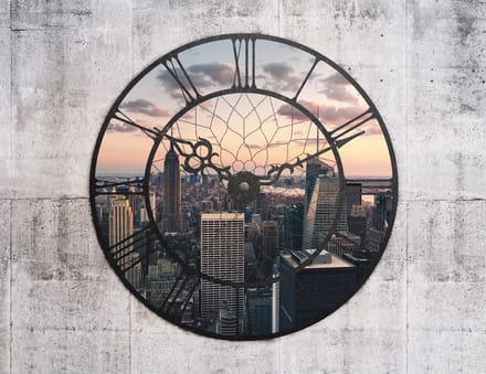 Fotobehang - NYC Time Zone.