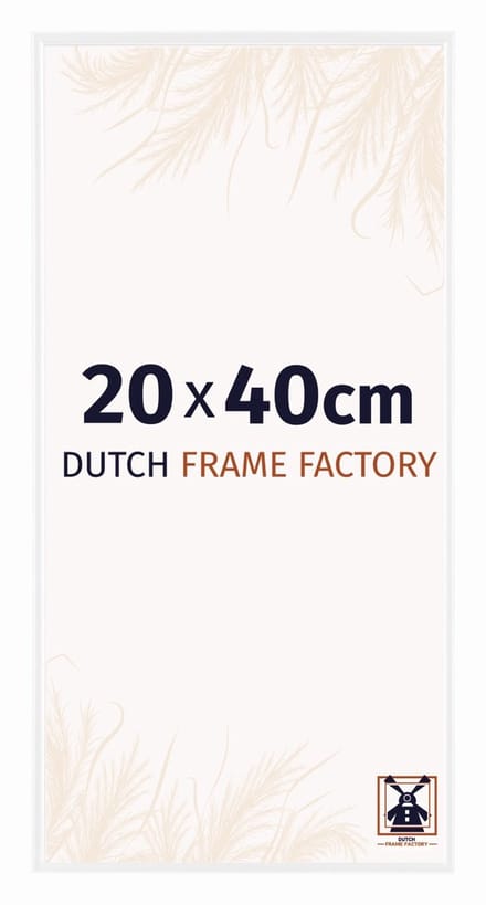 Fotolijst 20x40 cm - Kunststof - Wit Hoogglans - Easy