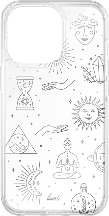 Laut Namaste TPU yogafiguren hoesje voor iPhone 13 Pro - transparant