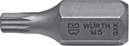 Wurth - Bit veeltand 10 mm - Veeltandbit x 5 st -