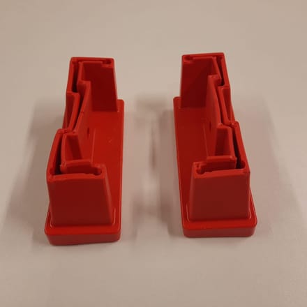 DAS Trapdop Trapvoet met Sleuf voor de oploopkant - Links & Rechts Rood