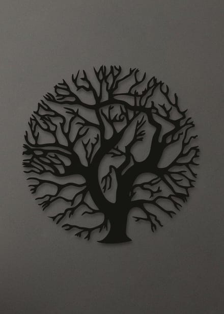 Wanddecoratie | Levensboom rond - L (60x60cm)