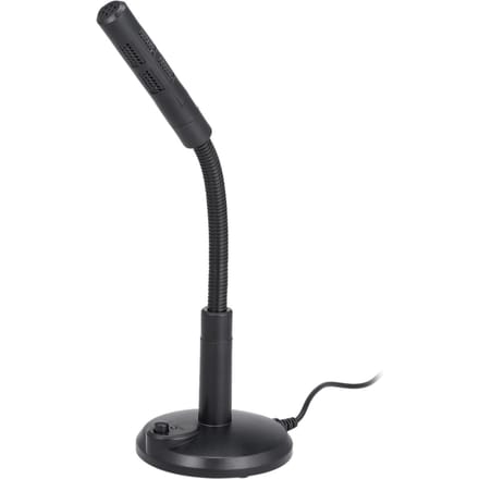 USB-desktopmicrofoon Plug & Play Omnidirectionele pc-laptopcomputermicrofoon voor computergaming zwart