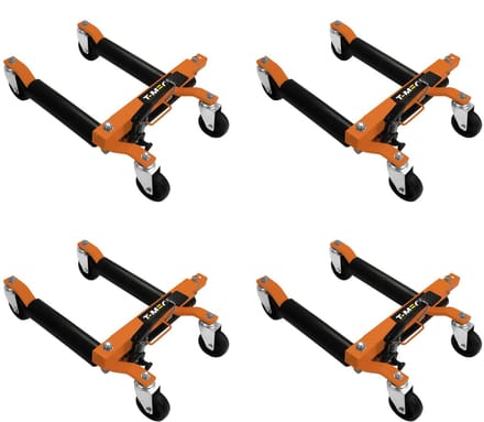 Hydraulische voertuigverplaatser 4 stuks - oranje - 82cm breed - 680kg