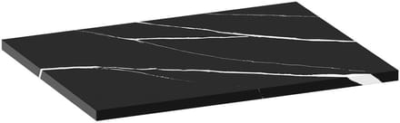 Brauer Mirage Topblad - 60 cm - Marmerlook Nero Marquina