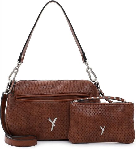 SURI FREY Schoudertas Handtas Laley Crossover Bag Cognac Bruine