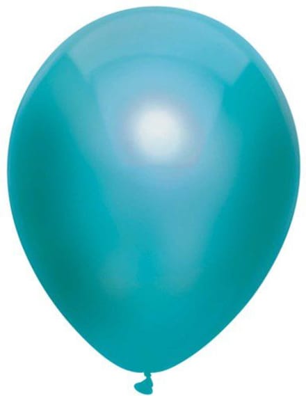 Ballonnen metallic teal - 30 cm - 50 stuks