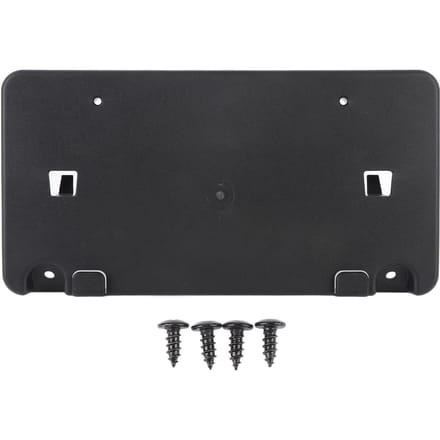 Support de Plaque d'Immatriculation pour Pare-chocs Avant en Plastique ABS Support de Plaque d'Immatriculation de Remplacement pour Bronco 2021 à 2024 2 Portes 4 Iron bar black